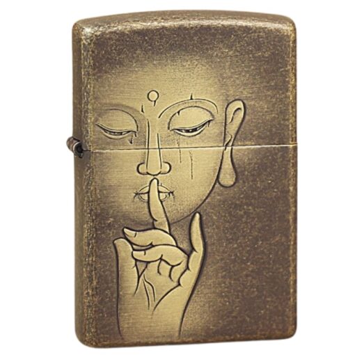 Zippo Antique Bronze Zen Buddha Enlightenment - OD12