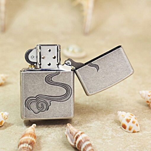 Zippo Antique Silver Plate Zodiac Horse - OD19 - Hình ảnh 5