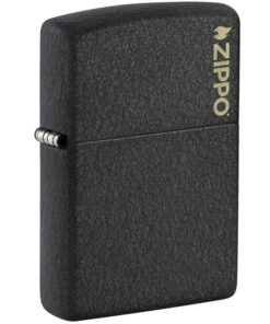 Zippo Classic Black Crackle with Zippo Logo - 236ZL