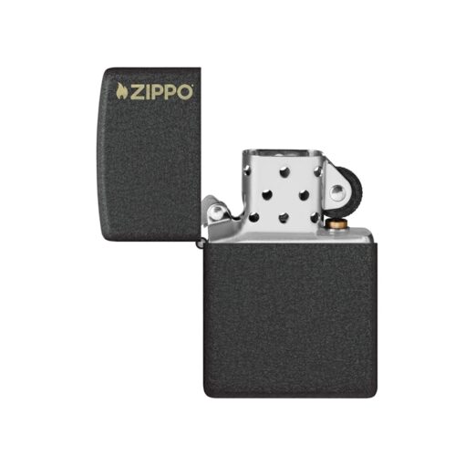 Zippo Classic Black Crackle with Zippo Logo - 236ZL - Hình ảnh 2