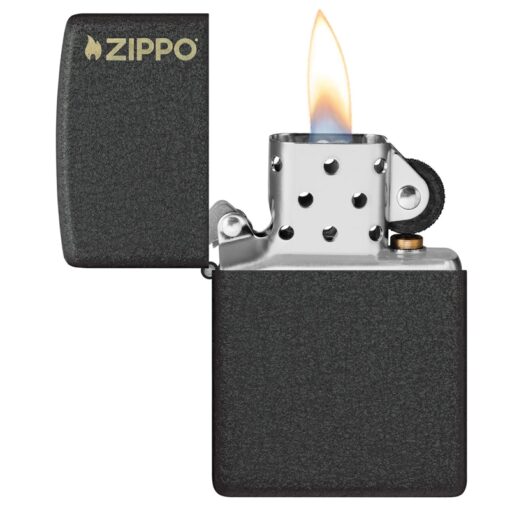 Zippo Classic Black Crackle with Zippo Logo - 236ZL - Hình ảnh 5