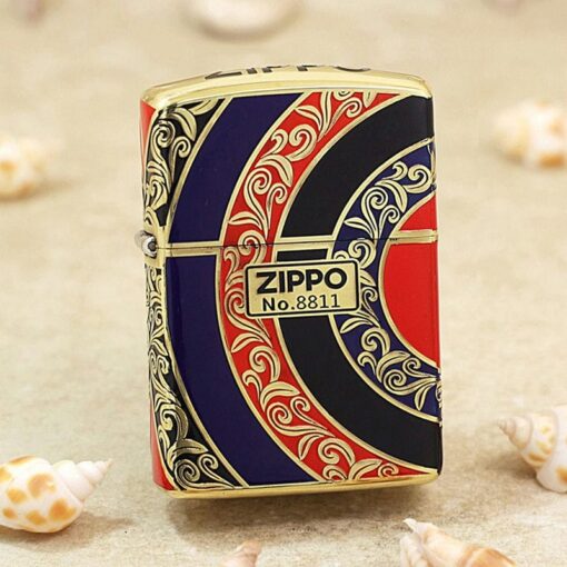 Zippo Gold-Accented Pattern and Rising Sun Ornate - OD11 - Hình ảnh 2