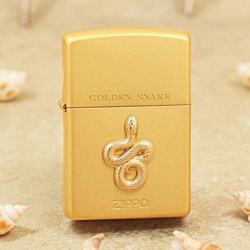 Zippo Lucky Golden Snake - LZE-1066 - Hình ảnh 2
