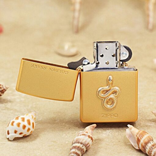 Zippo Lucky Golden Snake - LZE-1066 - Hình ảnh 3