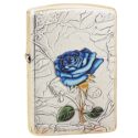 Zippo Silver Plated Enchantress Blue Rose - OD18
