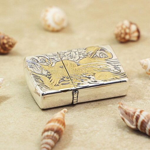 Zippo Silver Plated Ghost King Two-Tone Phoenix - OD21 - Hình ảnh 6