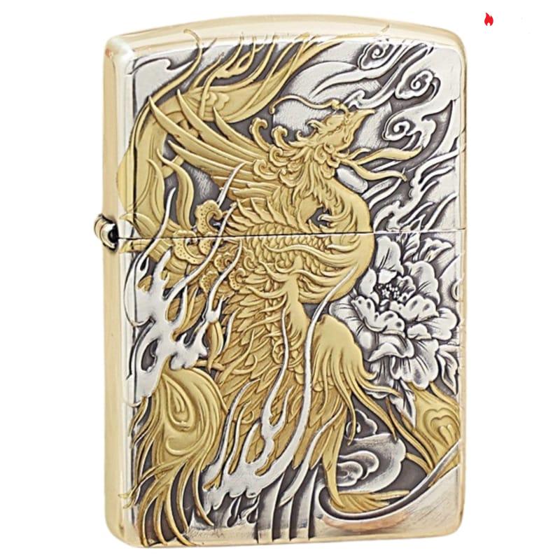 Zippo Silver Plated Ghost King Two-Tone Phoenix - OD21