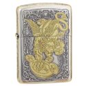 Zippo Silver Plated Two-Tone Lucky Pixiu - OD20