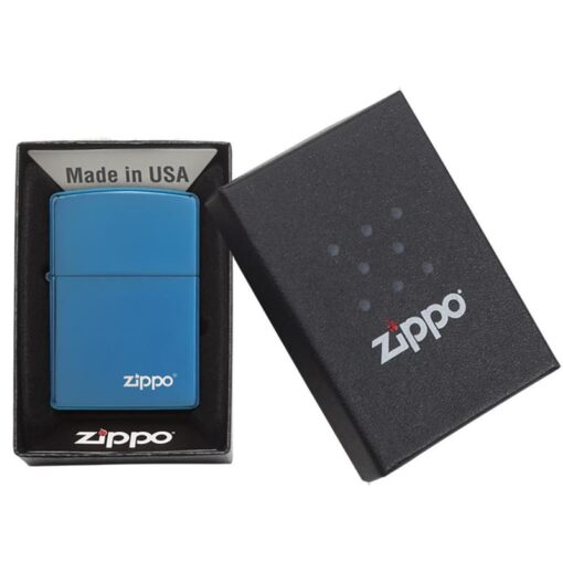 Zippo Classic High Polish Blue with Zippo Logo - 20446ZL - Hình ảnh 2