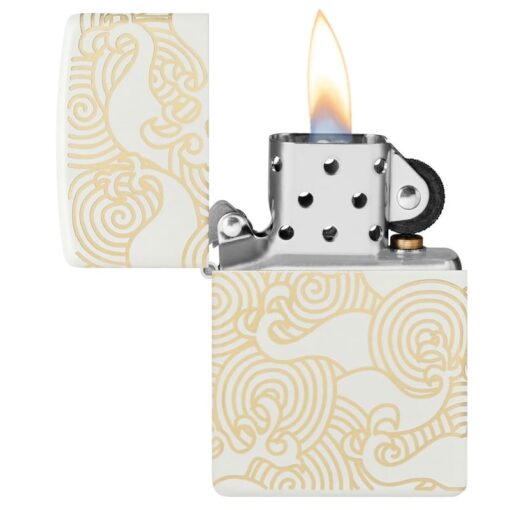 Zippo Waves Design Laser 360° White Matte - 48909 - Hình ảnh 9