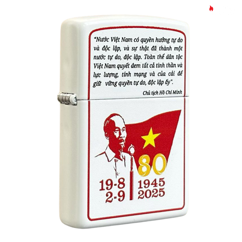 Zippo Kỷ niệm 80 năm Cách mạng Tháng Tám và Quốc khánh 2-9 - 214-A80-CT