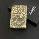Zippo Brass 12 con giáp năm Sửu - Trâu