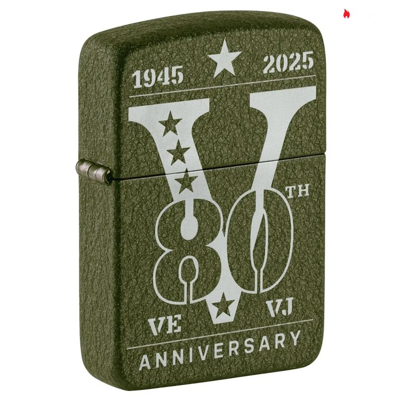 Zippo VE/VJ Day-80th Anniversary Collectible Steel Case – 46949
