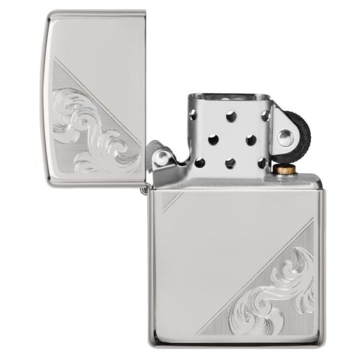 Zippo Sterling Silver Diagonal Filigree Design - 49479 - Hình ảnh 6