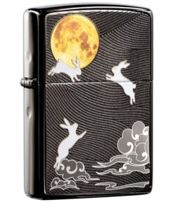 Zippo Limited Edition Mid Autumn Pattern Festival Moon and Rabbits Design - CZA-2-27