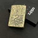 Zippo Brass 12 con giáp năm Tị - Rắn
