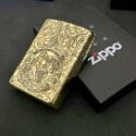 Zippo Brass 12 con giáp năm Thân – Khỉ
