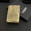 Zippo Brass 12 con giáp năm Tuất – Chó