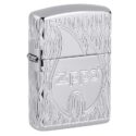 Zippo Flame MultiCut Design Armor High Polish Chrome - 48838