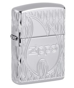 Zippo Flame MultiCut Design Armor High Polish Chrome - 48838