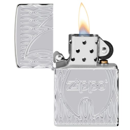 Zippo Flame MultiCut Design Armor High Polish Chrome - 48838 - Hình ảnh 9