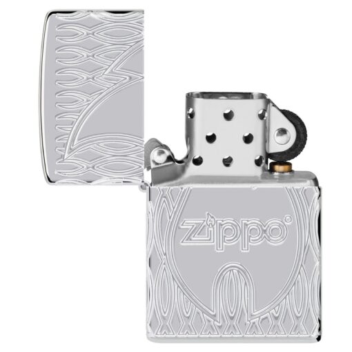 Zippo Flame MultiCut Design Armor High Polish Chrome - 48838 - Hình ảnh 8