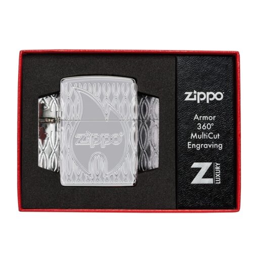 Zippo Flame MultiCut Design Armor High Polish Chrome - 48838 - Hình ảnh 11