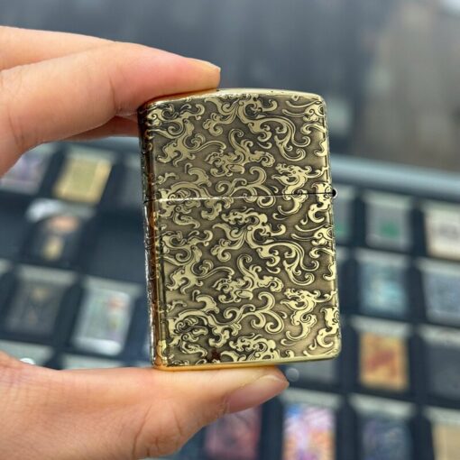 Zippo Armor Brass Auspicious Clouds and Buddha - BRC91 - Hình ảnh 5