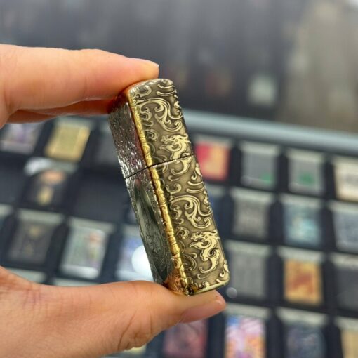 Zippo Armor Brass Auspicious Clouds and Buddha - BRC91 - Hình ảnh 7