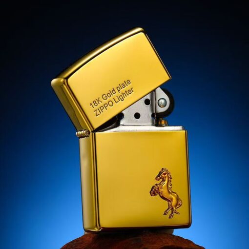 Zippo 18K Gold-plated Horse - 18KHorsE - Hình ảnh 3
