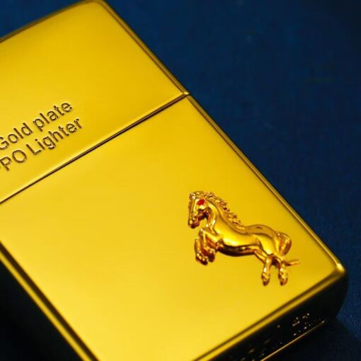 Zippo 18K Gold-plated Horse - 18KHorsE - Hình ảnh 4