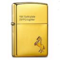 Zippo 18K Gold-plated Horse - 18KHorsE