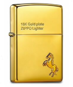 Zippo 18K Gold-plated Horse - 18KHorsE