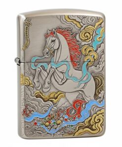 Zippo Armor Colorful Horse Zodiac Animal Series - OD53