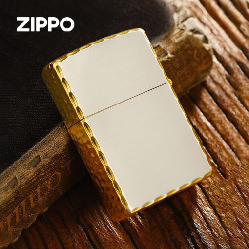 Zippo Gold-plated Hammer Edge with Logo Zippo - OD52 - Hình ảnh 4