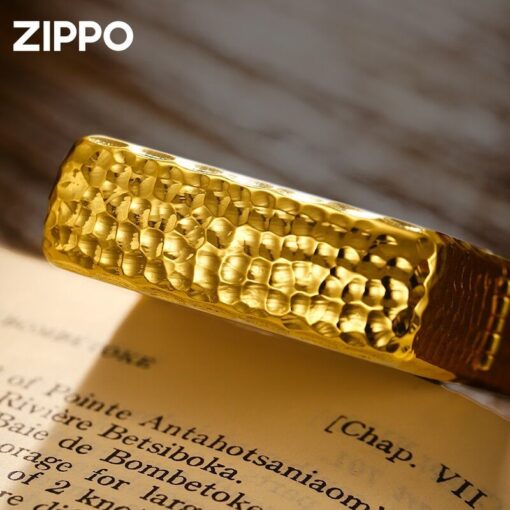 Zippo Gold-plated Hammer Edge with Logo Zippo - OD52 - Hình ảnh 6