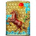 Zippo Gold-plated Horse Success Upon Arrival - OP11