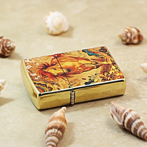 Zippo Gold-plated Painted Horse Zodiac - 205G-GP-HOR - Hình ảnh 6