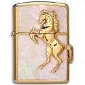 Zippo Golden Horse Champagne Seashells Winning Winny - ZA-5-3F