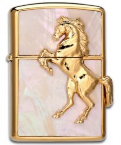 Zippo Golden Horse Champagne Seashells Winning Winny - ZA-5-3F