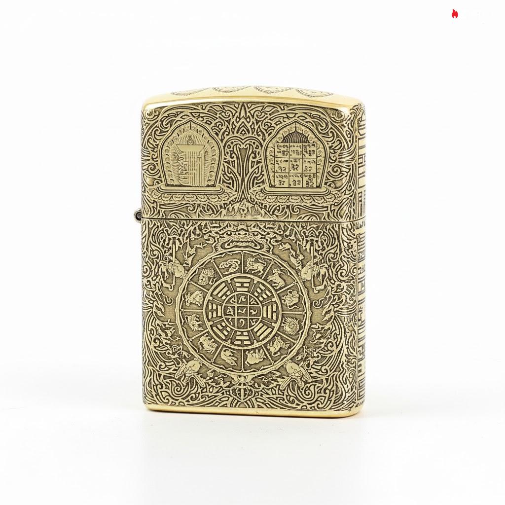 Zippo Phật và 12 Con Giáp - BRC41