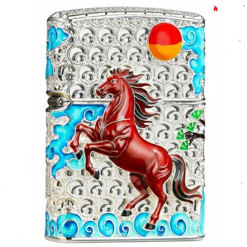 Zippo Silver Horse Success Upon Arrival - OP12