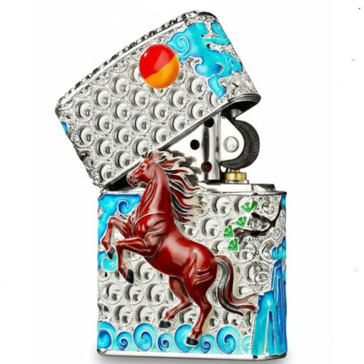 Zippo Silver Horse Success Upon Arrival - OP12 - Hình ảnh 2