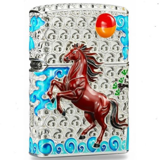 Zippo Silver Horse Success Upon Arrival - OP12 - Hình ảnh 3