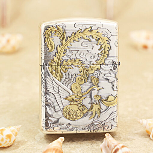 Zippo Two-Tone Dragon and Phoenix - OD54 - Hình ảnh 3