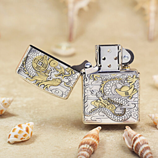 Zippo Two-Tone Dragon and Phoenix - OD54 - Hình ảnh 4