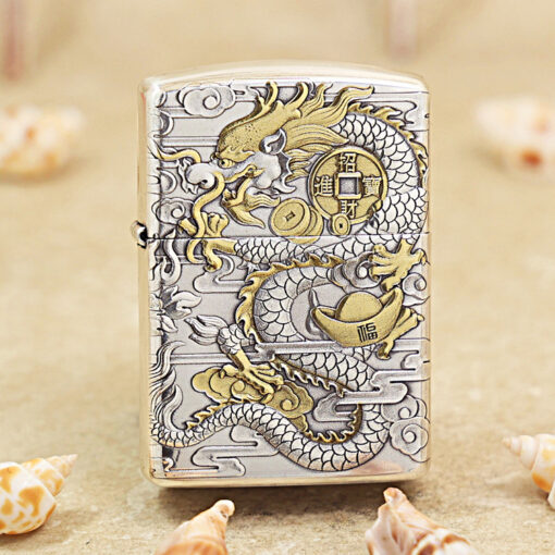 Zippo Two-Tone Dragon and Phoenix - OD54 - Hình ảnh 2