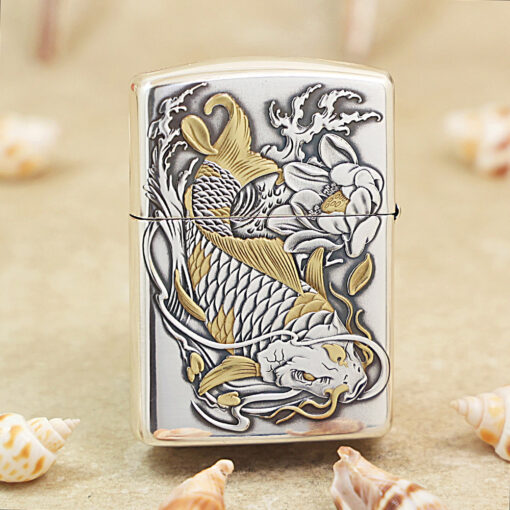 Zippo Two-Tone Koi Fish - OD48 - Hình ảnh 3