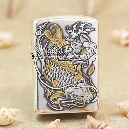 Zippo Two-Tone Koi Fish - OD48 - Hình ảnh 2
