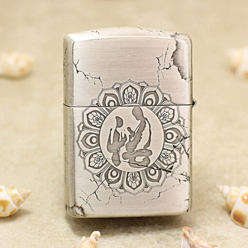 Zippo Two-Tone Silver Plated Buddha - OD14 - Hình ảnh 3